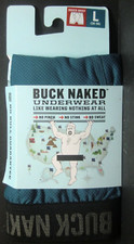 Duluth Men's Buck Naked Boxer Briefs L 36-38 Blue