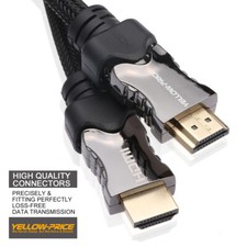 PREMIUM 8K HDMI CABLE 2.1 HIGH SPEED GOLD BRAIDED LEAD 4K 2160P 3D HDTV UHD PS4