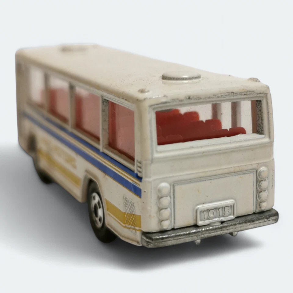 Vintage Tomica HINO RAINBOW SKELETON BUS #41 White Diecast Car Model Toy 1/116 - Image 4 of 4