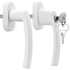 FENSTERGRIFF Aluminium Griffolive Fenstergriffe abschließbar MASSIV WEISS