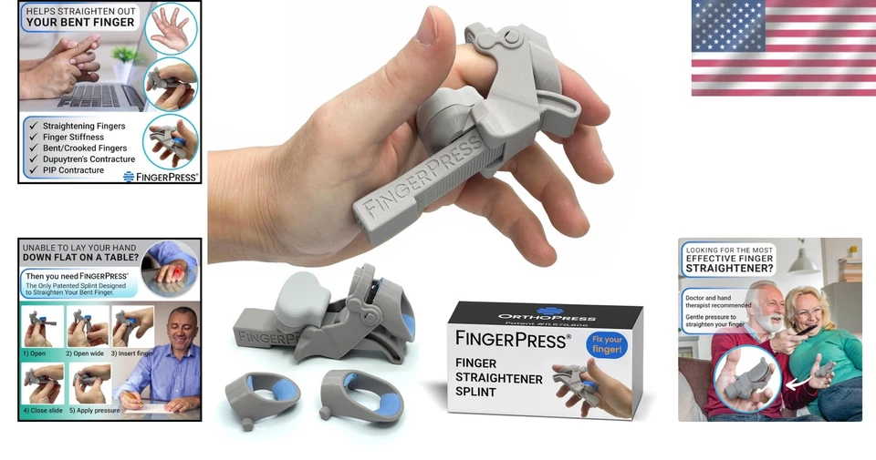 Ergonomic Finger Splint for Dupuytren's Contracture - Adjustable & Comfortable - Image 2 of 4