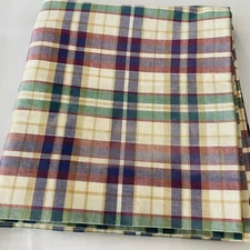 Longaberger Woven Traditions Plaid Fabric Valance 72"x18" For Runner Sewing READ