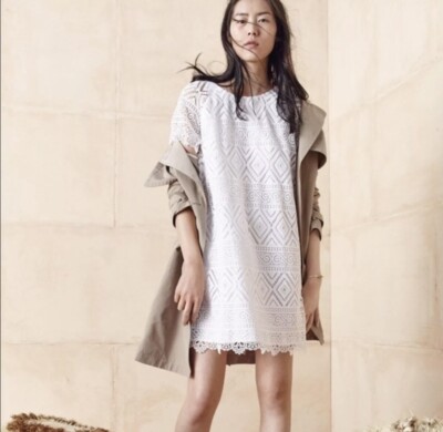 NWT $158 Madewell Lyric White Crochet Lace Shift Dress Size 12 | eBay