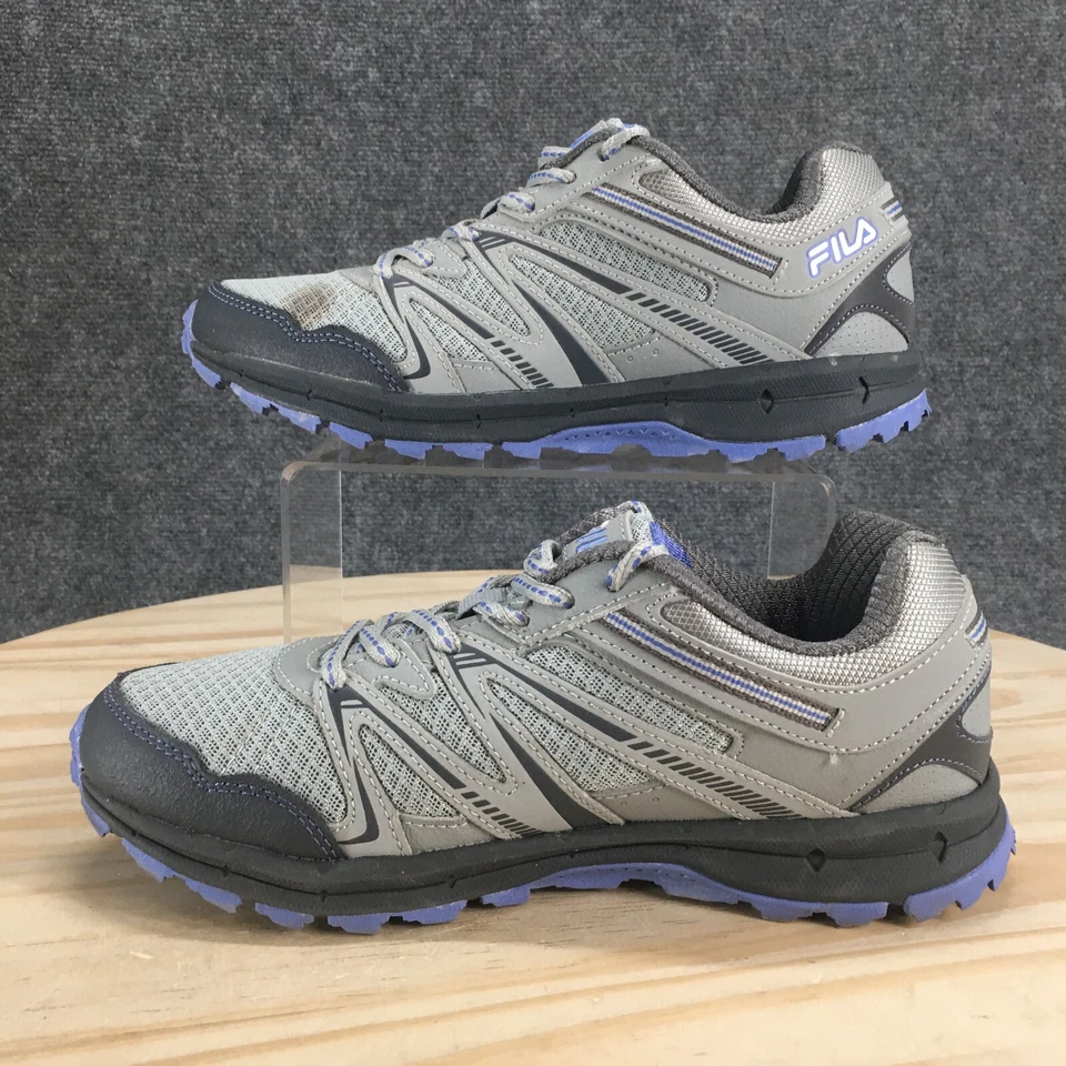 Fila Shoes Womens 9 Northampton Hiking Sneakers Gray Mesh Lace Up Low Comfort - Изображение 2 из 4