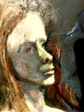 MASTERFUL IMPRESSIONIST EXPRESSIONIST LADY LARGE FRMD SGND STAZILLI