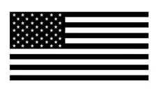American Flag die cut decal Car Vinyl ***** LEFT or RIGHT facing ****