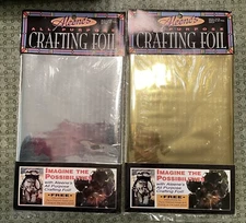 Aleene’s Crafting Foil 1 Gold Foil & 1 Silver 3 sheets 8 x 10 3/4 inch In Ea Pkg