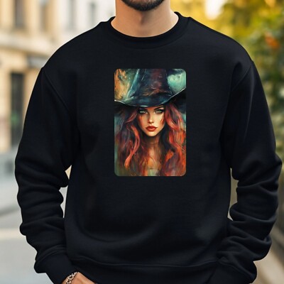 Witch Portrait Sweatshirt Cosy and Perfect for Any Occasion S to 4XL