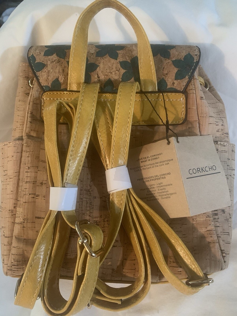 Portugal Cork Backpack Purse NEW W/ TAG Corkcho Eco-Friendly Vegan