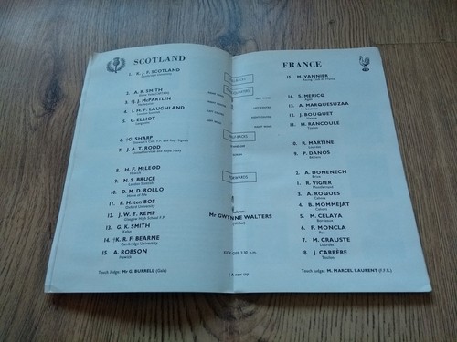 Scotland v France Rugby Programmes 1948 - 2012 - Picture 22 of 66
