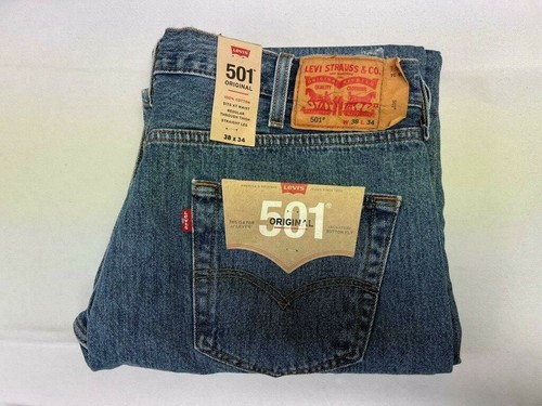 LEVIS 501 Mens Original Fit Button Fly 