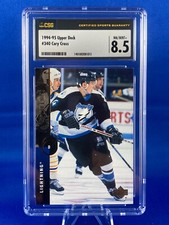 1994-95 Upper Deck Lightning Hockey Card #340 Cory Cross RC CSG 8.5