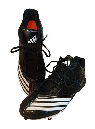 ✅Adidas Scorch Lightning D Low Cleat - Men's Football Size 13 Shoe Black/White - Picture 2 of 10