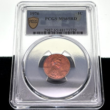 MS 65 Graded 1976 Lincoln Memorial Small Cents (1959-2008) for