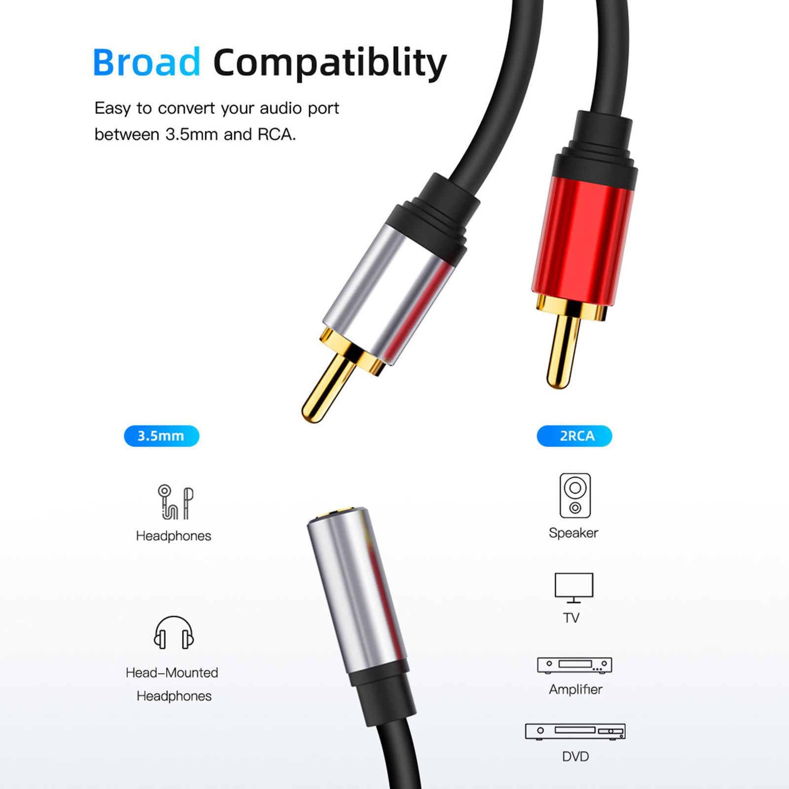 Powered Multimedia Computer Speakers System W/ Audio Cables eBay