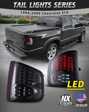 for 94-04 Chevy S10/GMC Sonoma Isuzu LED Tail Lights Brake Rear Lamp Smoke Pair