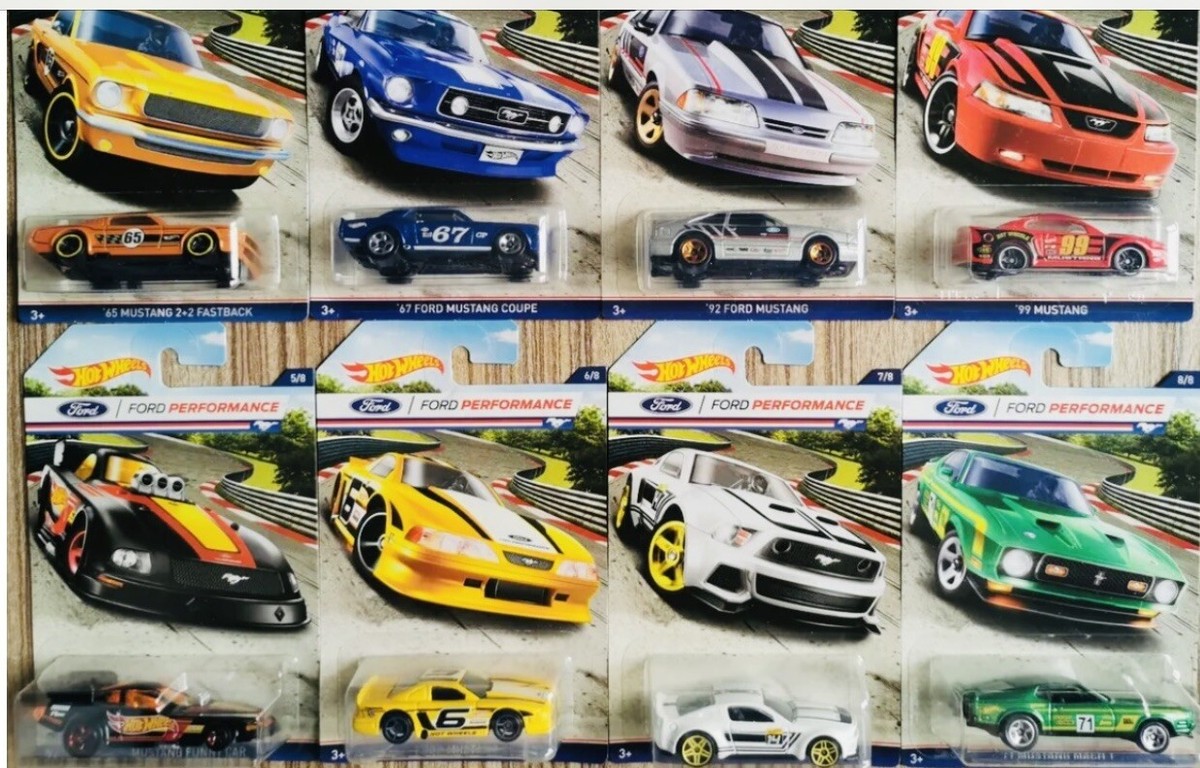 Hot Wheels 2016 Ford Mustang - Ford Performance - Complete Set Of
