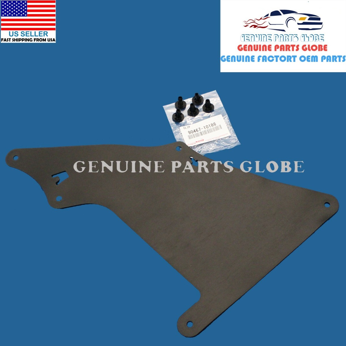 Genuine Toyota Land Cruiser 80 Series Front Fender Guard Apron Cover Seal Set