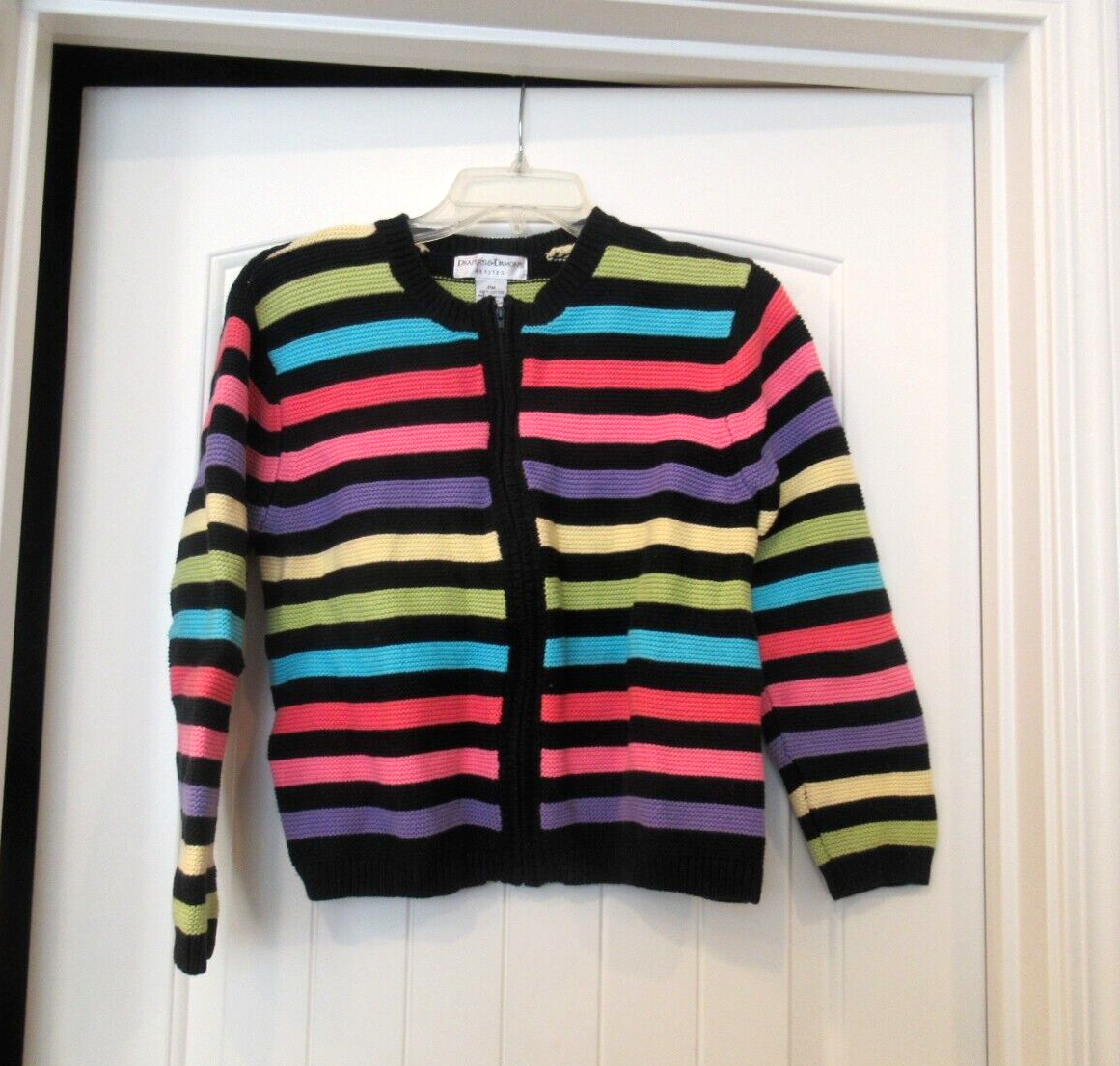 Drapers and Damons striped cardigan sweater, PM, 36
