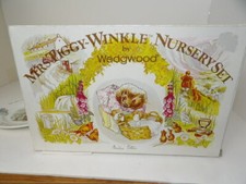 Mrs. Tiggy Winkle Nursery Set by Wedgwood 3 Piece Set Mug, Plate,  Oatmeal NIB