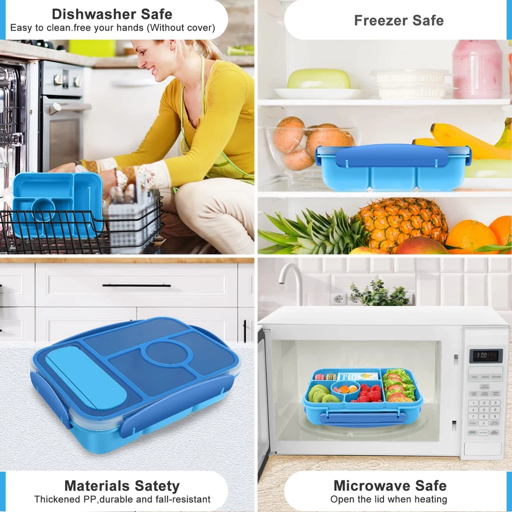 Lunch Box Bento Box Lunch Containers For Adults/kids/toddler5 Compartments Bento