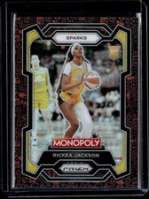 2024-25 Prizm Monopoly WNBA #63 Rickea Jackson Rookie Red Icons SP Sparks
