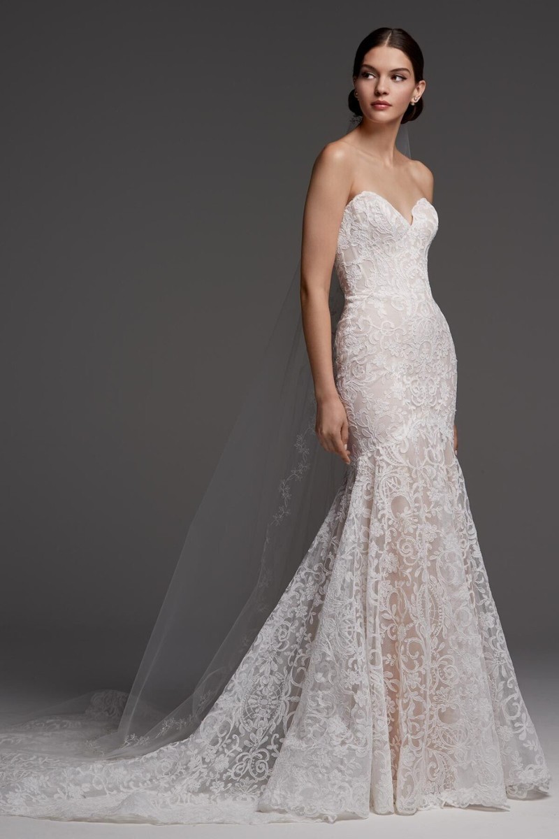 Watters 4015B Medici Strapless Trumpet-Style Bridal | eBay