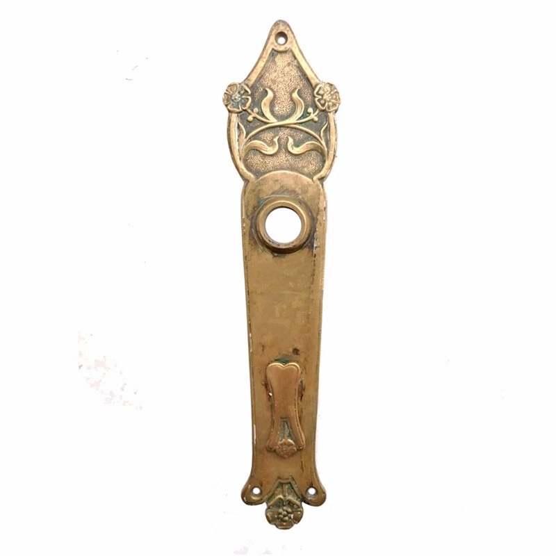Poignée De Porte Florale En Style Art Nouveau Coquelicot Ancienne 16,9Mm 83 - Photo 1/1
