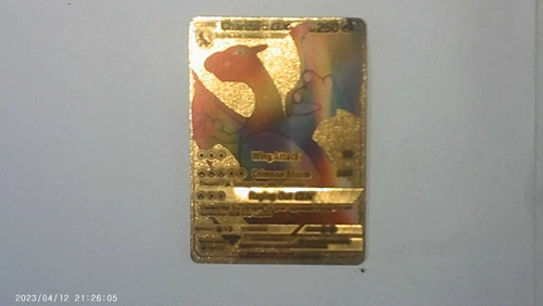 Rare Rainbow Gold Charizard Gx 150/147 SM - Burning Shadows Pokemon TCG