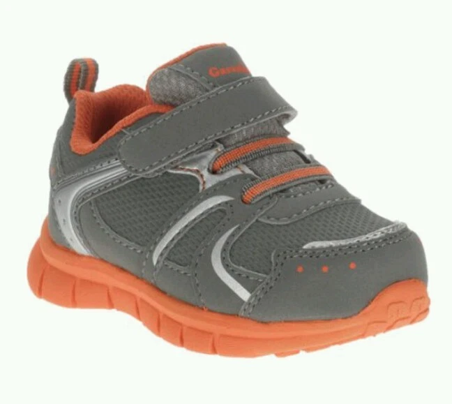 Zapatillas/zapatos deportivos ligeros anaranjados para correr para niños pequeños: 4-11 Foto 2 de 4