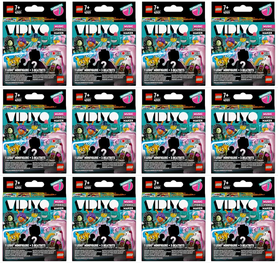 Complete Set of (12) Lego Bandmates Series 1 Vidiyo Minifigures 43101 New Sealed - Image 2 of 4