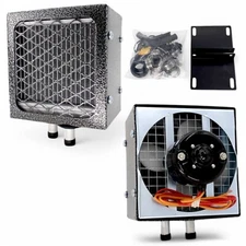 Heater Universal Truck Cab 12 Volt Compact Size 2 Speed Fan Bus Van 16,000 BTU