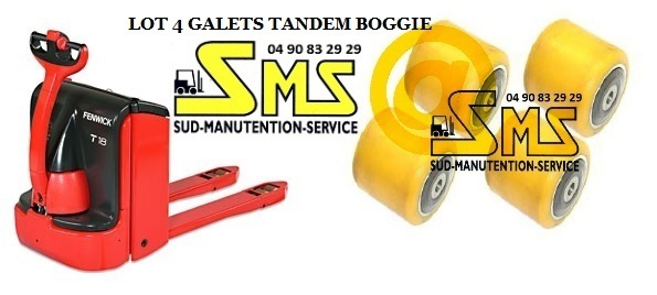 Lot De 4 Galets De Transpalette électrique Fenwick Linde T20R - Dimensions 85, 80, 85, 12 Mm