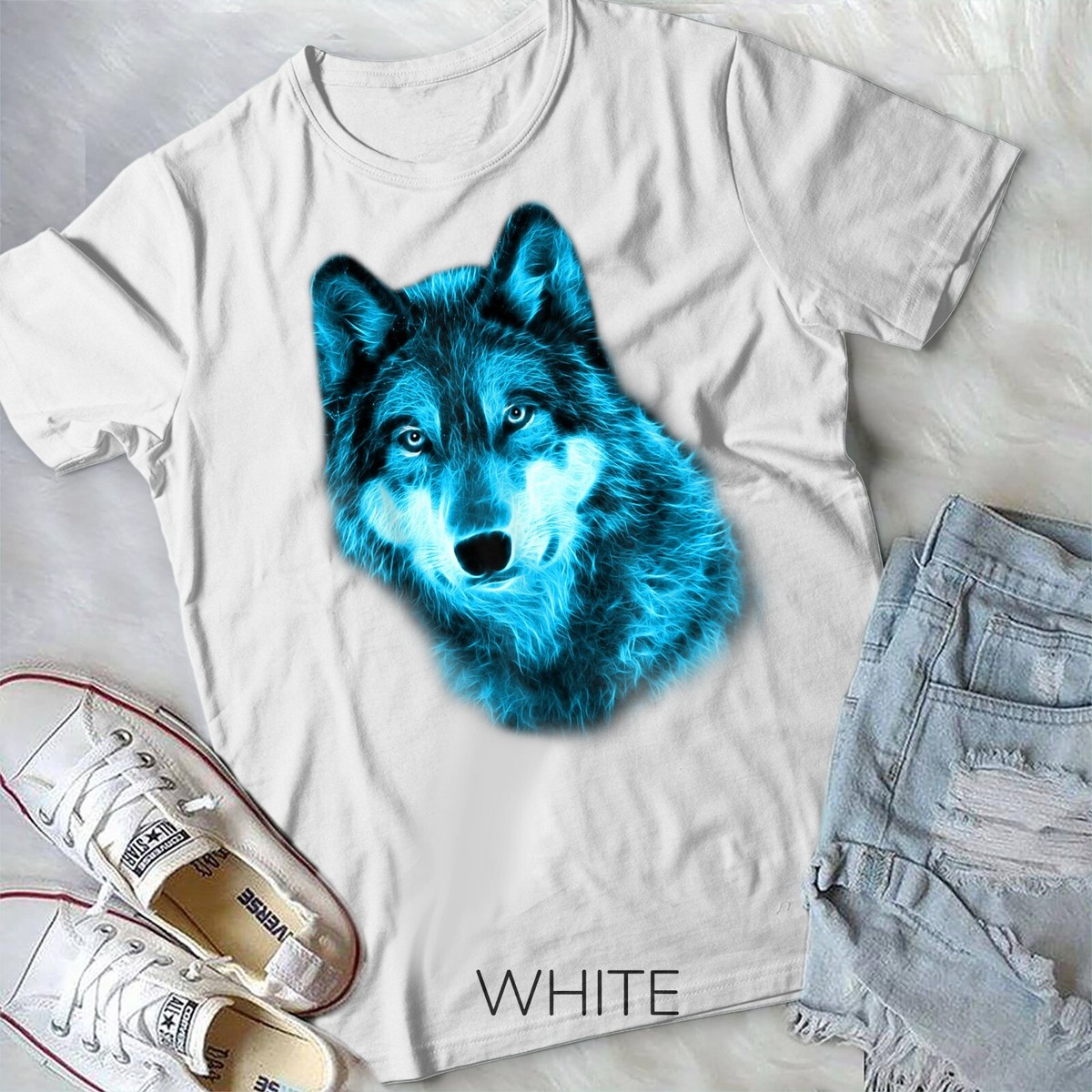 М　WH CHALLENGER　NEON WOLF TEE NEON WOLF TEE – CHALLENGER