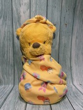 Disney Parks Swaddle Baby Pooh With Blanket Pouch Disney  s Babies Plush 10  