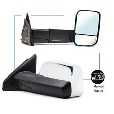 Tow Mirrors For 03-08 Dodge Ram 1500 2500 Power Heat Signal Chrome Cap Truck