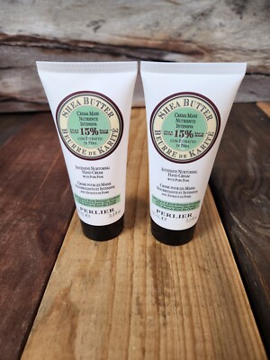 2PK Perlier 25% Shea with Pure Pear Intensice Hand Cream Full Size NEW 3.3oz