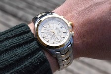 Tag Heuer Link Calibre 16 Chronograph 42mm 18K YG & Steel Silver Dial CJF2150 FS 2