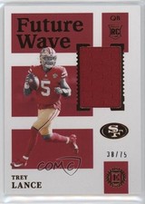 2021 Panini Encased Future Wave Materials 38/75 Trey Lance #FWM-TRL 03lu