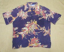 Vintage 1970's OP Ocean Pacific Sunwear Flower buds Prints Shirt Mens L