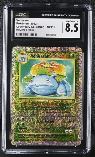 CGC 8.5 Venusaur 2002 Legendary (Collection) 18/110 Reverse Holo Pokemon Card
