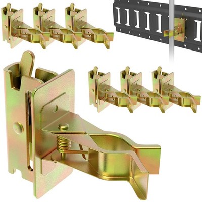 6 PCS E-Track Tool Holders for Enclosed Trailer Shovel Rake Broom Hanger