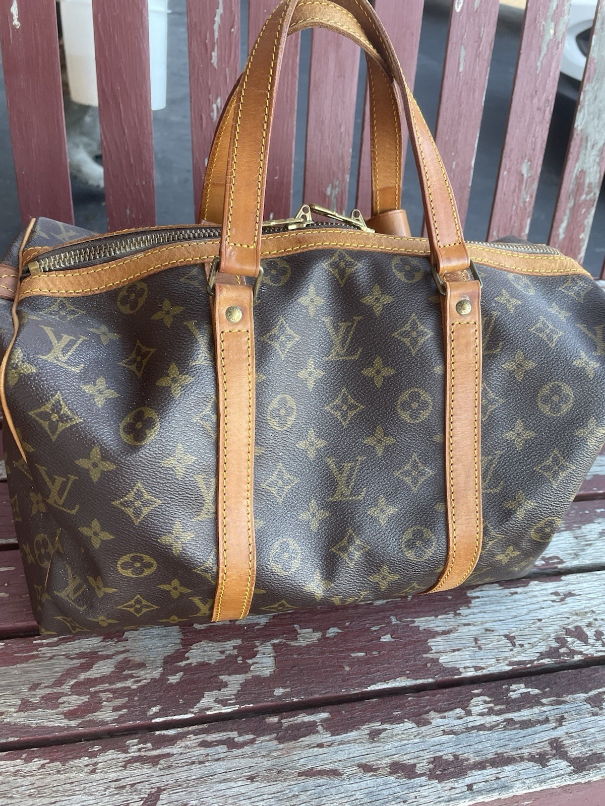 Authentic Louis Vuitton Sac Souple 35 COA Included W/Luggage Tag Travel Bag