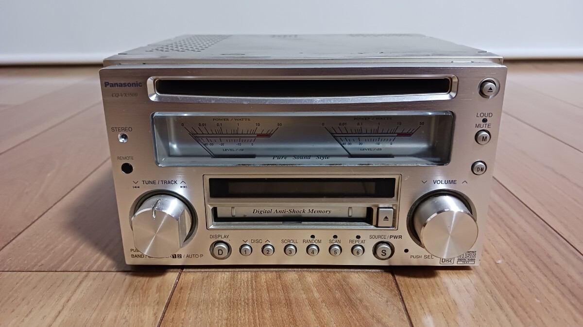 Panasonic CDMDデッキ 【CQ-VX5500】ジャンク品 Panasonic CDMDデッキ 【CQ-VX5500】ジャンク品 【公式通販】