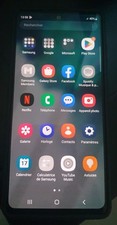 Samsung Galaxy 128 Go Bleu Smartphone Téléphone mobile photos écran allumé dos