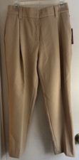 Vince Camuto Pants Women's 4 Camel Beige Flat Front Straight Leg Classic NWT NEW
