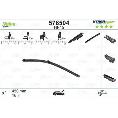 10X Wischblatt Valeo 578504 Passend FüR Alfa Romeo Audi BMW CitroËN Peugeot VW-image