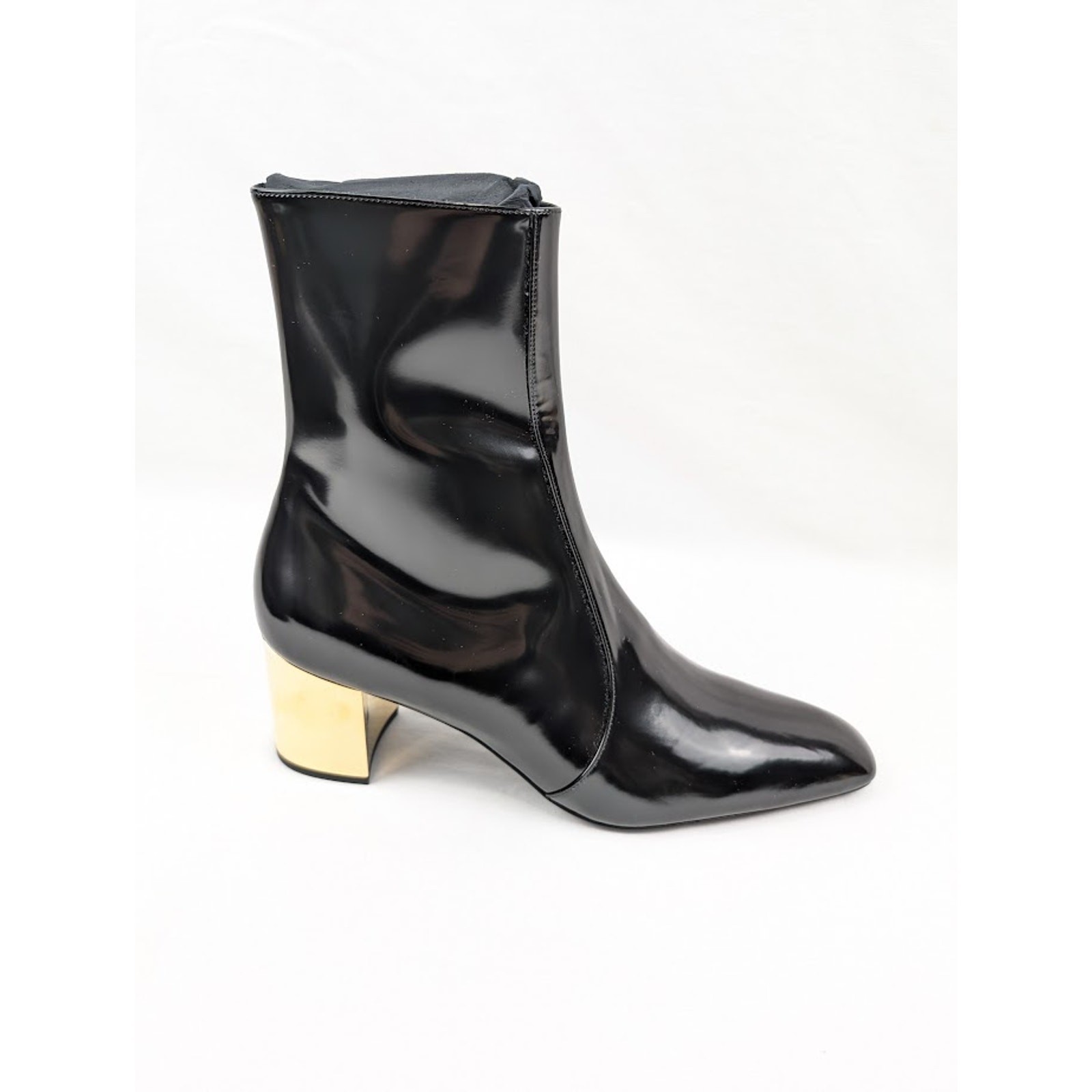 Stivali Saint Laurent Paris XIV 70 con cerniera colore nero nuovi con etichette 44