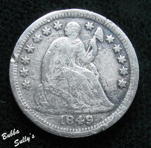 1849-O Seated Liberty Half Dime — photo from the most recent tracked eBay sale