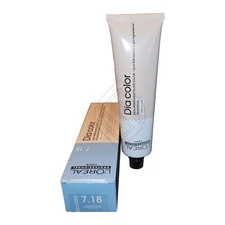 Loreal Dia Color #7.18 Ash Mocha Blonde Demi-Permanent Hair Color Euro=7.18/7BM